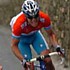Kim Kirchen ragit  l'attaque de Rebellin sur le Poggio pendant Milan-San Remo 2005